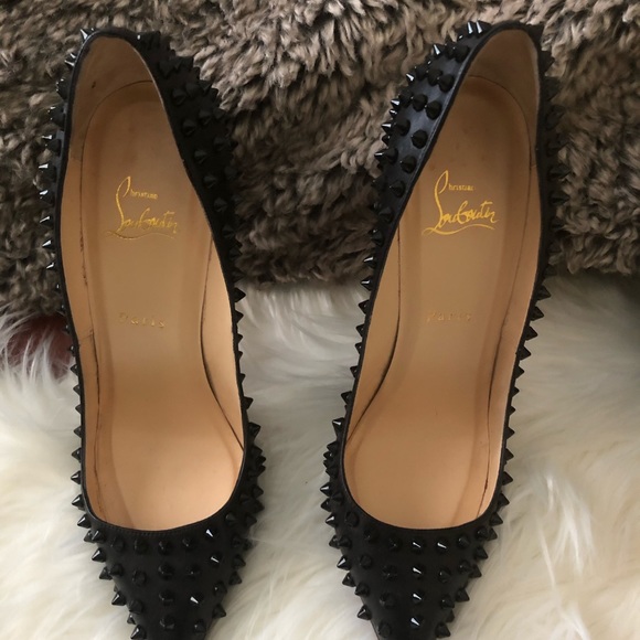 Louboutin 120 Pigalle Spikes Black - Picture 2 of 7